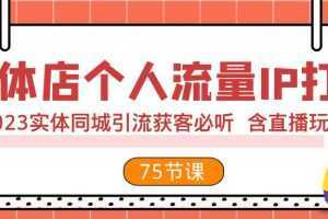 实体店个人流量IP打造 2023实体同城引流获客必听 含直播玩法