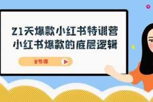 21天-爆款小红书特训营，小红书爆款的底层逻辑