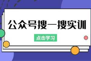 公众号搜一搜实训，收录与恢复收录、 排名优化黑科技，附送工具