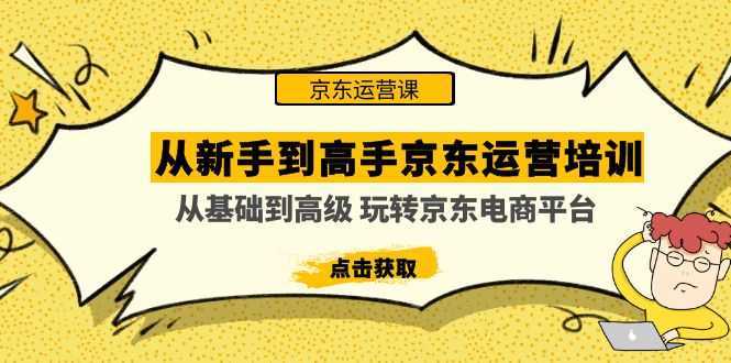 从新手到高手京东运营培训：从基础到高级 玩转京东电商平台(无中创水印)