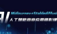 AI摄影【Midjourney+Stablediffusion】，人工智能商业应用摄影-37节课程