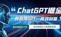 ChatGPT掘金，教你用GPT，高效创富！如何使用AI工具高效实践