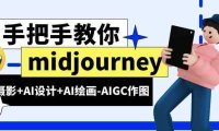 midjourney新手入门基础，AI摄影+AI设计+AI绘画-AIGC作图